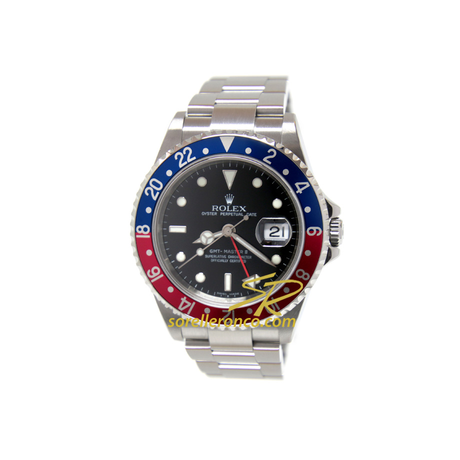 GMT Master II Pepsi 40mm Ghiera Rossa e Blu - Usato