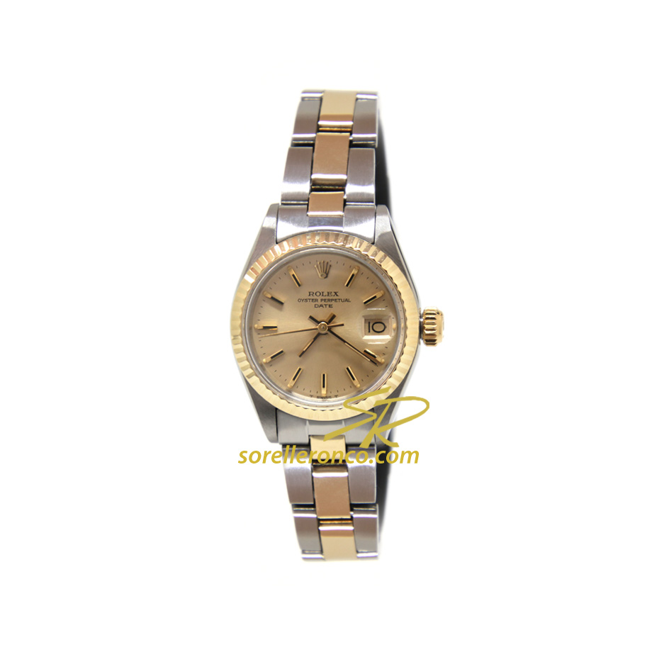 Date Vintage Acciaio Oro 26mm - Usato