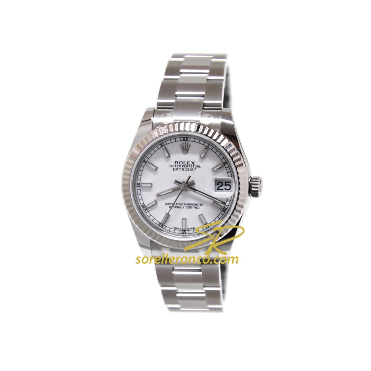 Datejust Bianco Ghiera Oro Bianco 31mm - Nuovo