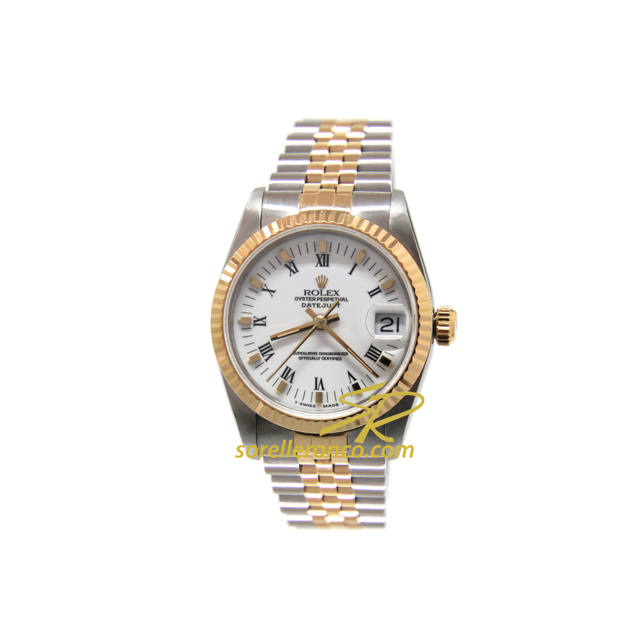 Datejust 31mm Acciaio e Oro Giallo Bianco romani