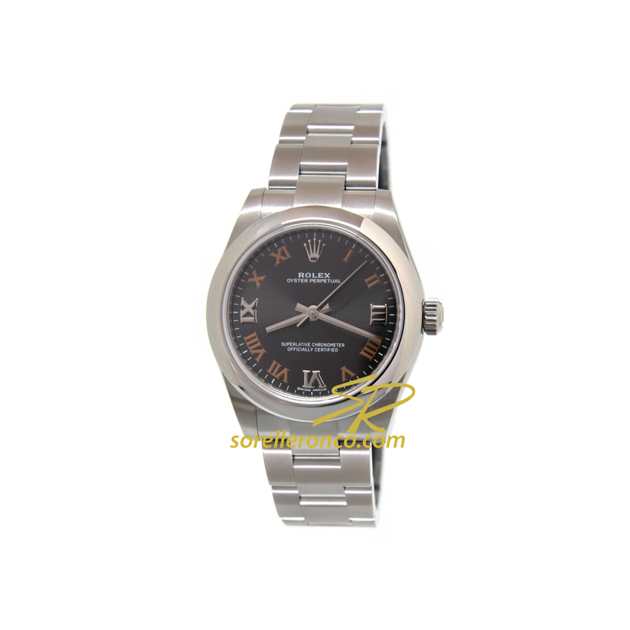 Oyster Perpetual Rodio Numeri Romani 31mm