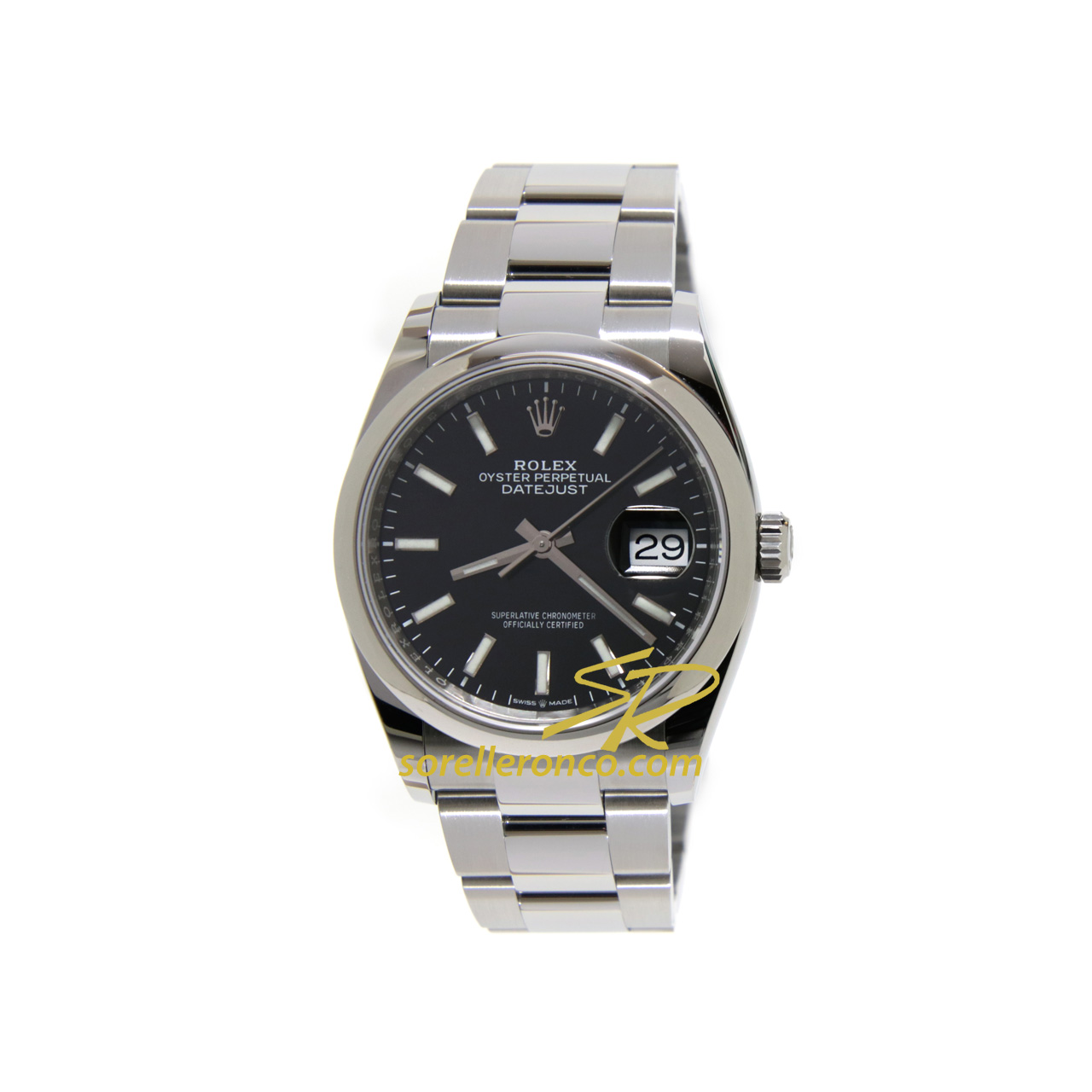 Datejust 36mm Oyster Nero Indici Nuovo Movimento