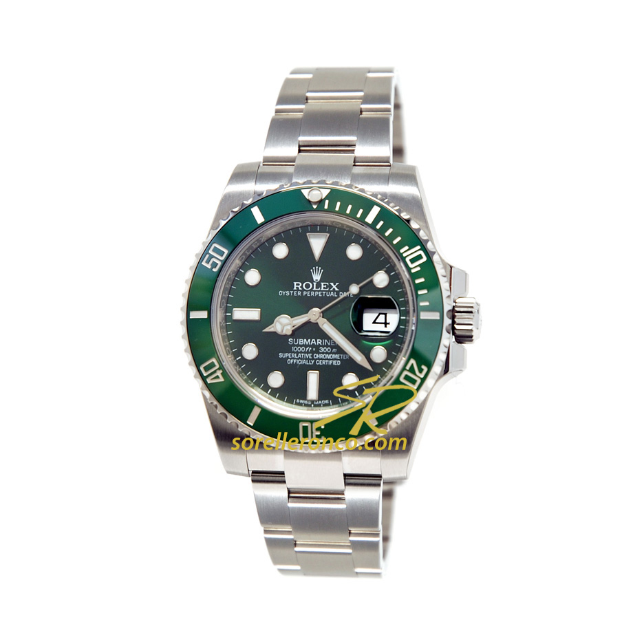 Submariner Date Ghiera Verde Ceramica 