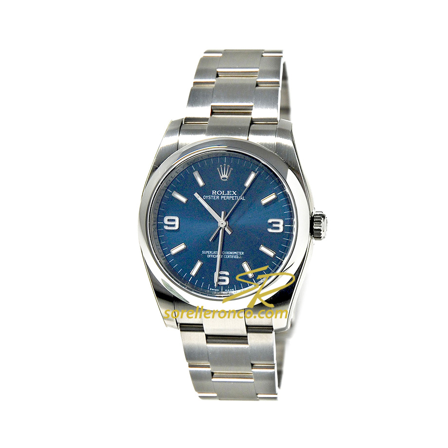 Oyster Perpetual Blu Indici Bianchi 36mm - Nuovo