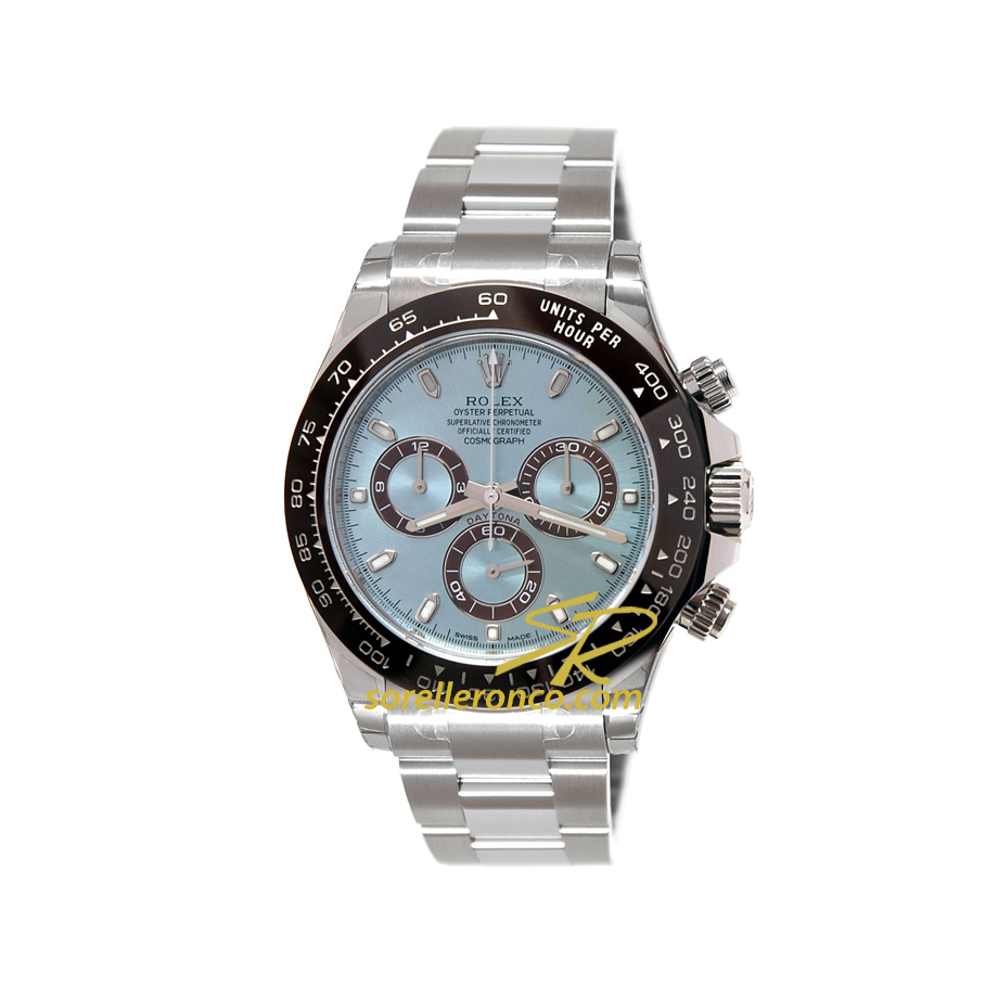 Cosmograph Daytona PLATINO 40mm Azzurro