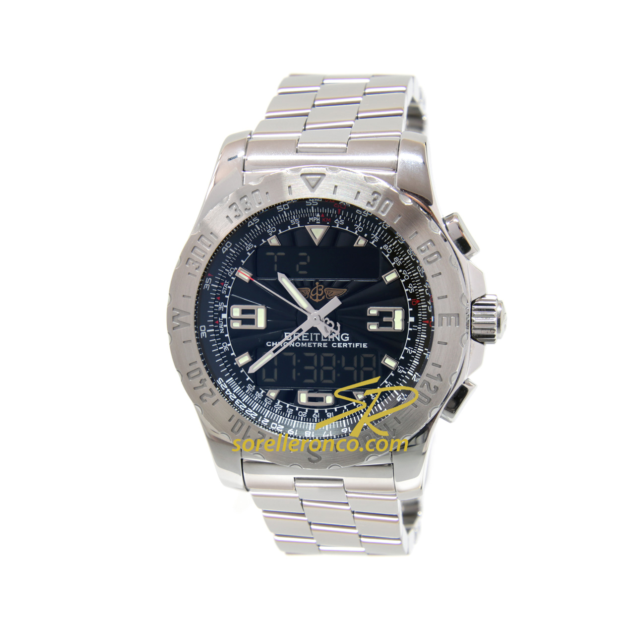 Airwolf Quadrante Nero Analogico 44mm