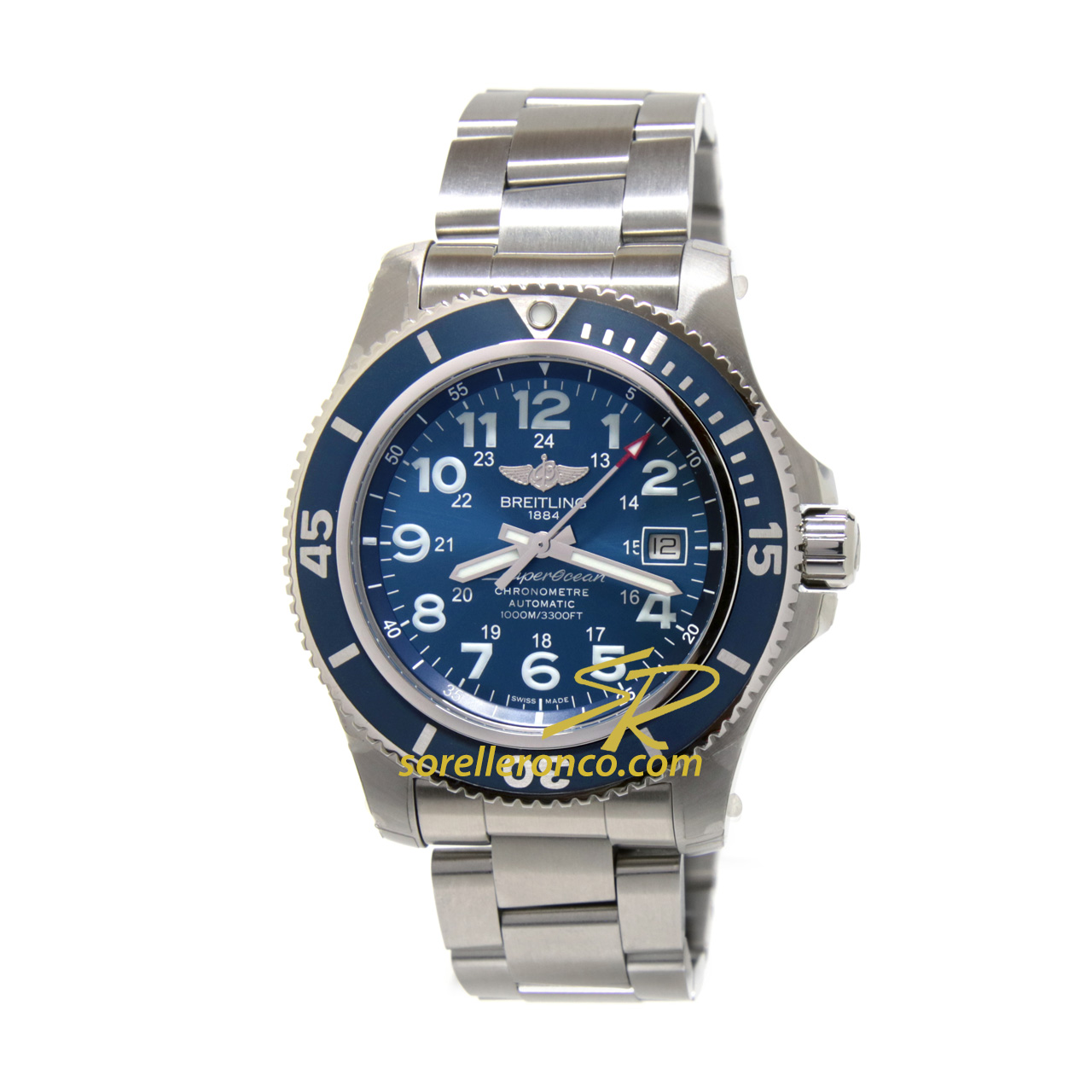 Superocean II Automatico SUB Ghiera Blu 44mm