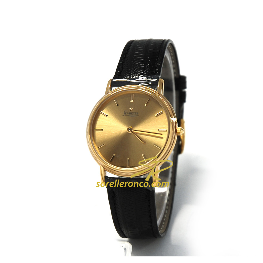 Quarzo 33mm Indici Quadrante Dorato