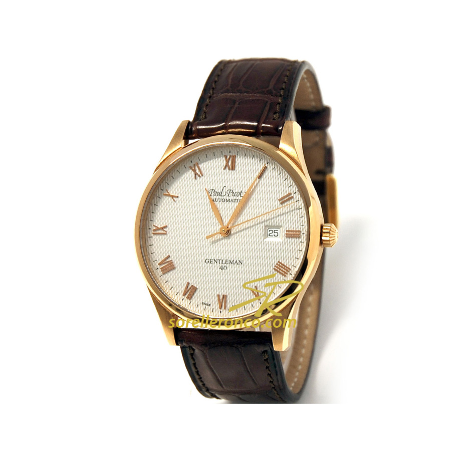 Gentleman Automatico Oro Rosa 18kt 40mm
