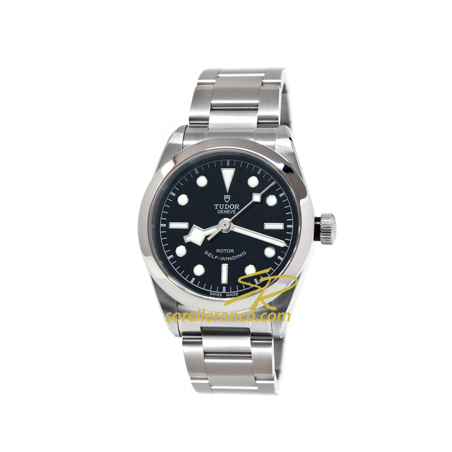 Black Bay Nero Bracciale Acciaio 36mm