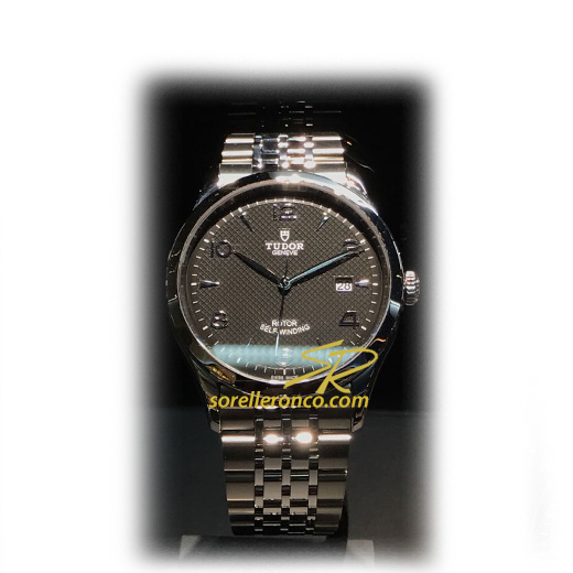 1926 Acciaio Nero Bracciale Acciaio 39mm