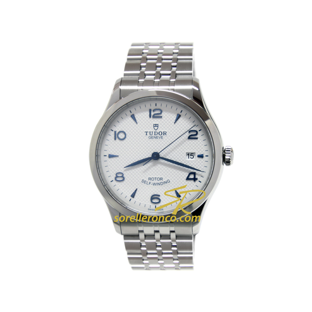 1926 Automatico Opalino Numeri Blu Acciaio 39mm