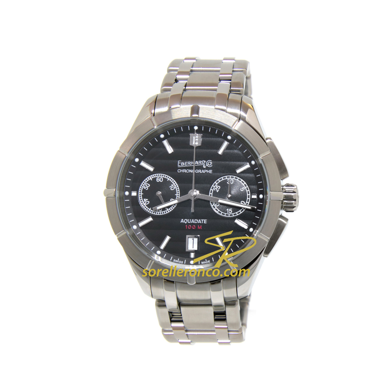 Aquadate Chrono 41mm Automatico Nero