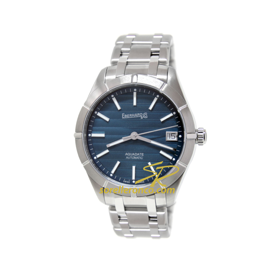 Aquadate Grande Taille 41mm Blu