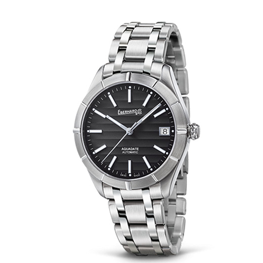 Aquadate Grande Taille Nero 41mm