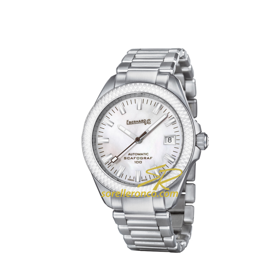 Scafograf 100 Bracciale Acciaio Madreperla Lady