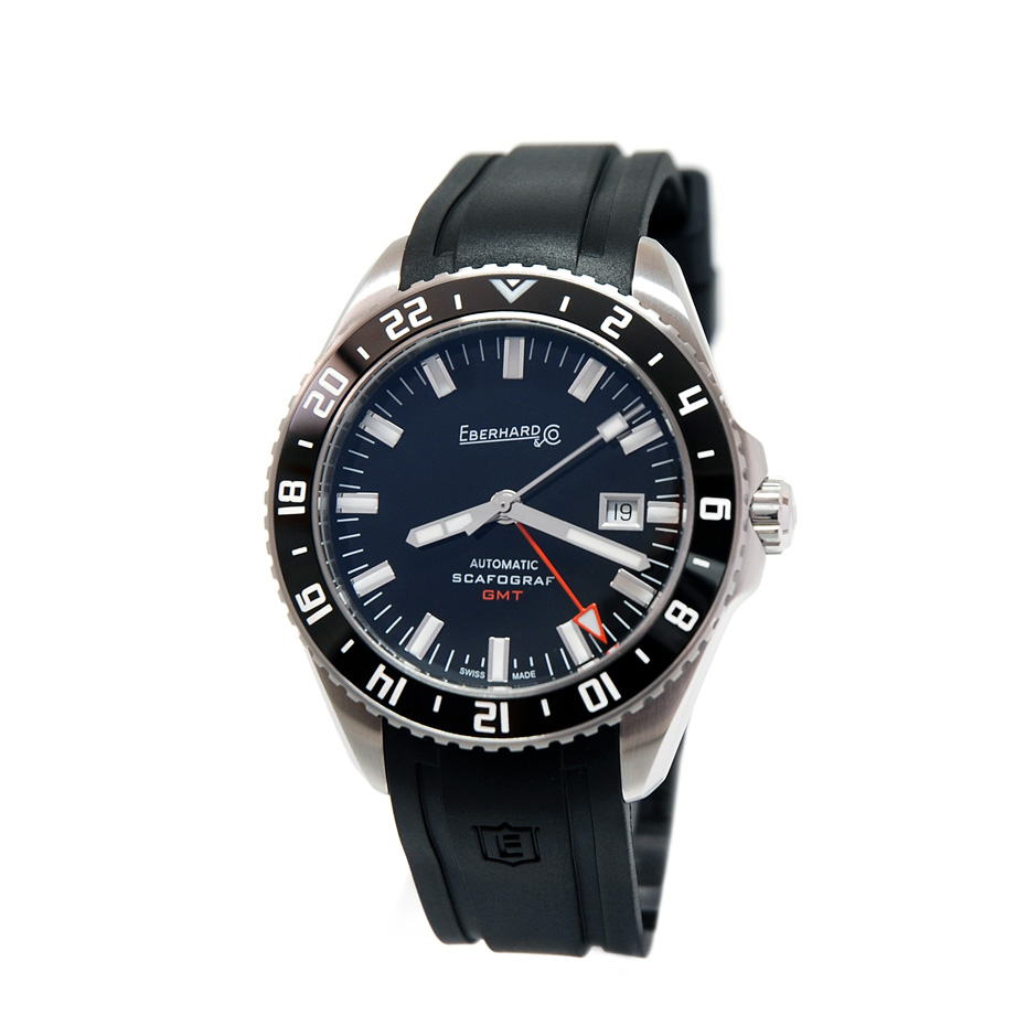 Scafograf GMT Indici Bianchi Cinturino Gomma