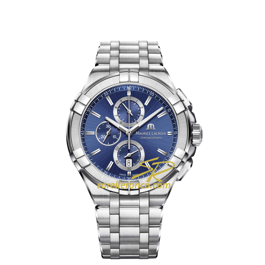 Aikon Chrono Quarzo Blu 44mm