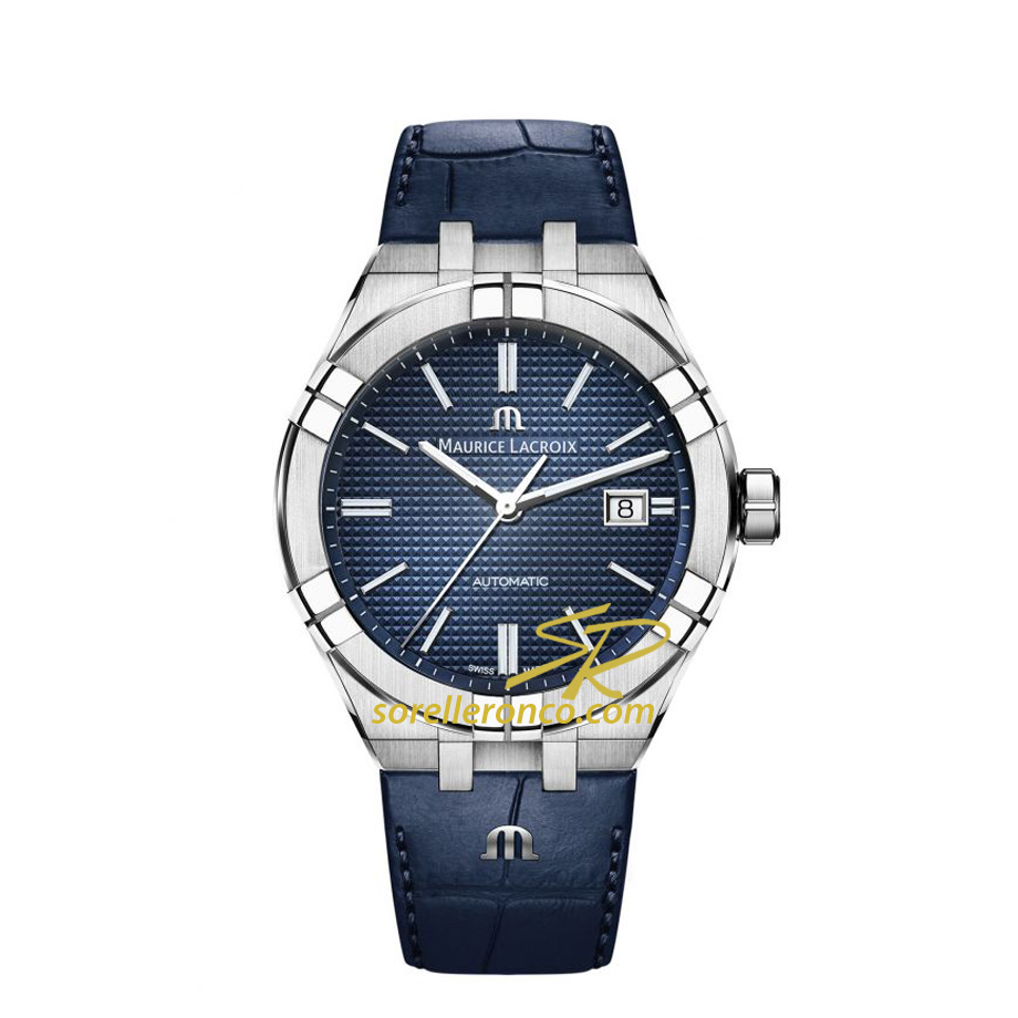 Aikon Automatico Blu Cinturino Pelle 42mm