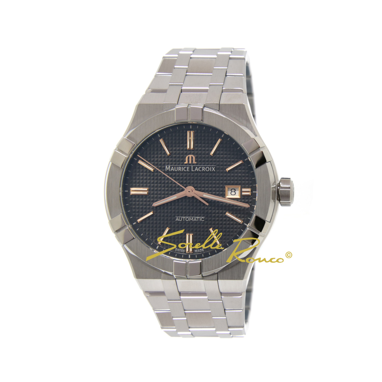 Aikon Antracite Automatico 42mm Bracciale Acciaio