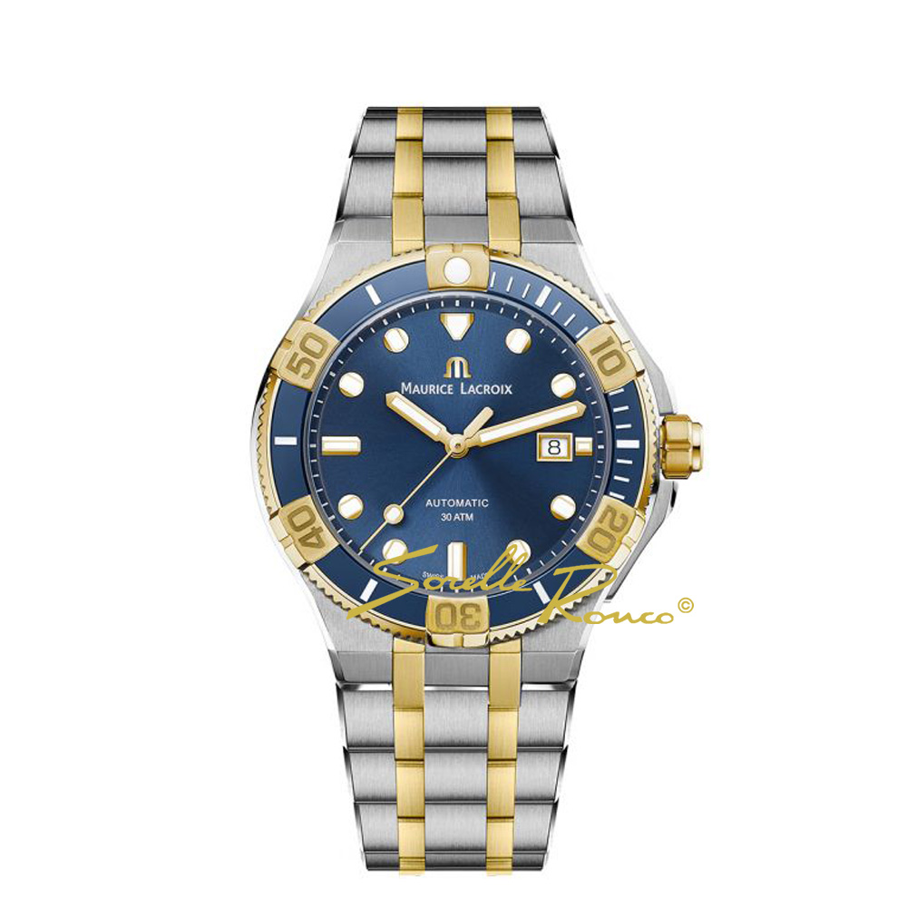Aikon Venturer 43mm Acciaio e Oro
