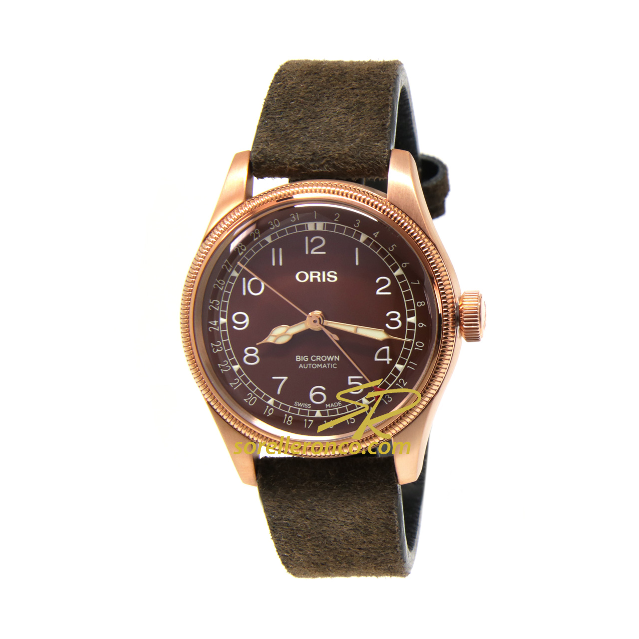 Big Crown Bronze Pointer Date 40mm