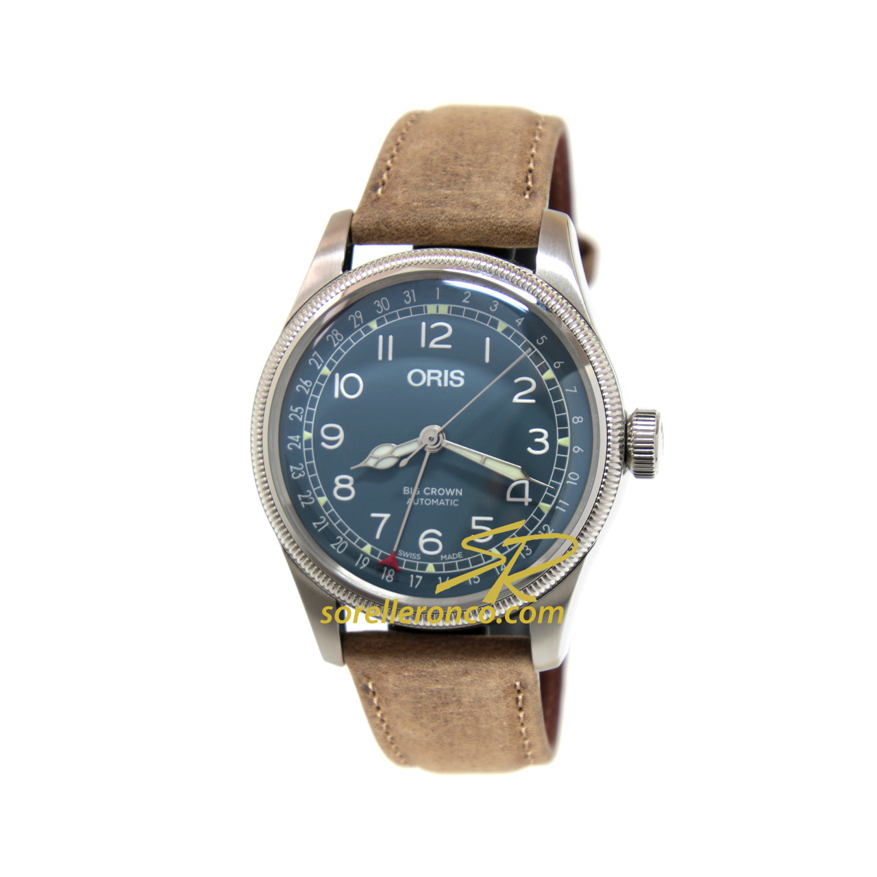 Big Crown Pointer Date Blu 40mm