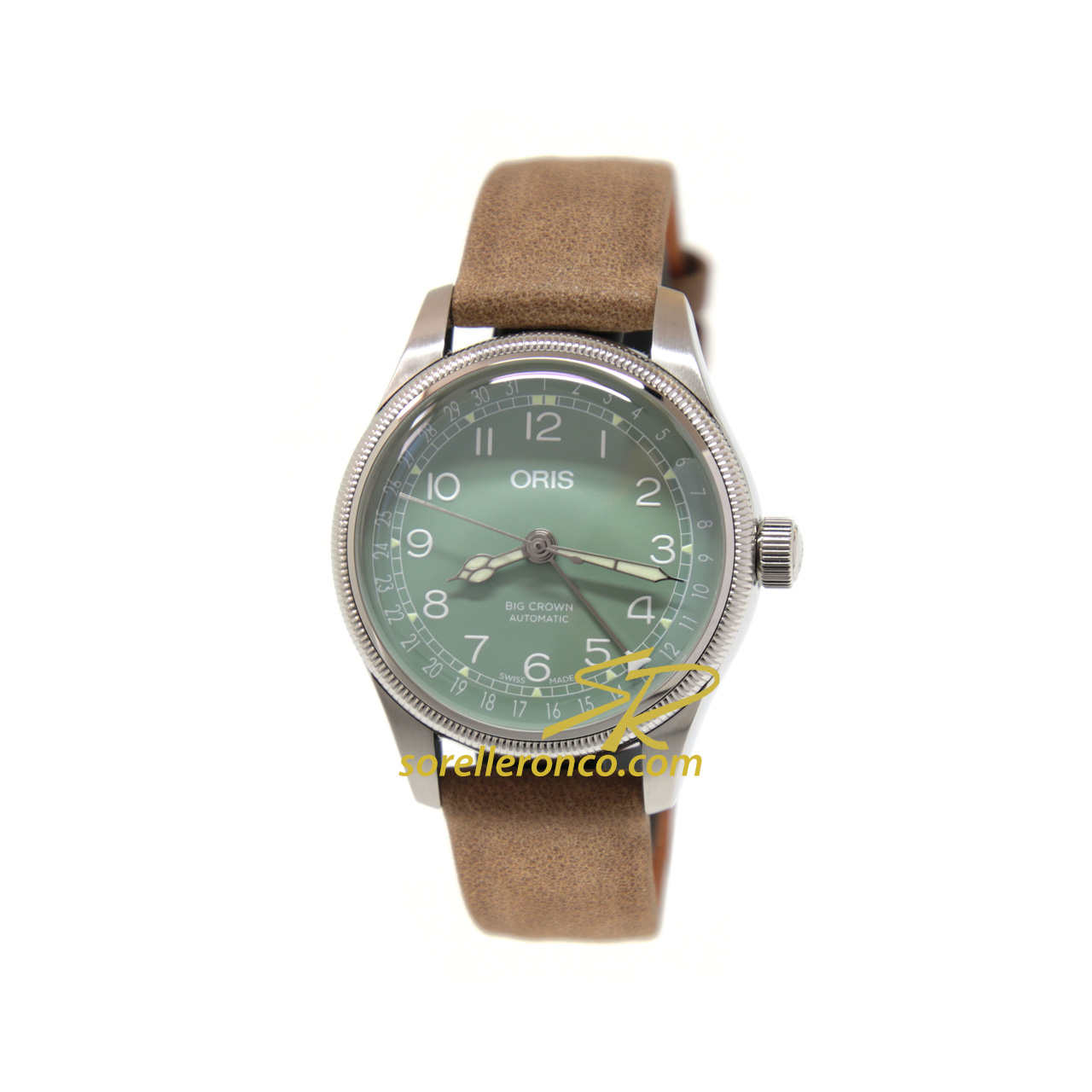 Big Crown Pointer Date Verde 36mm