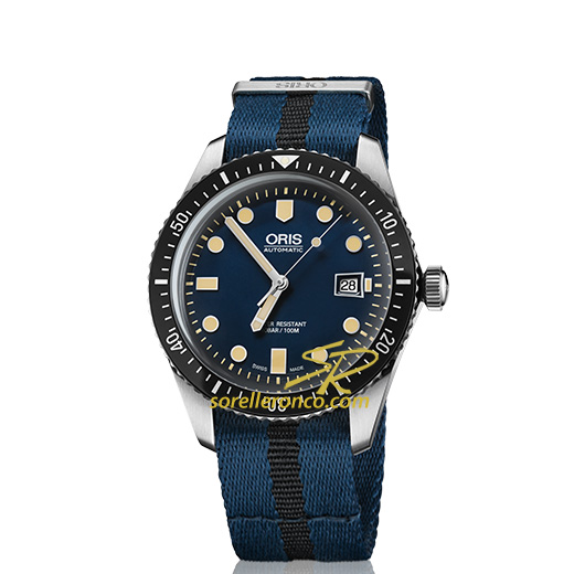 Divers Sixty-Five Vintage Quadrante Blu Cinturino Nato