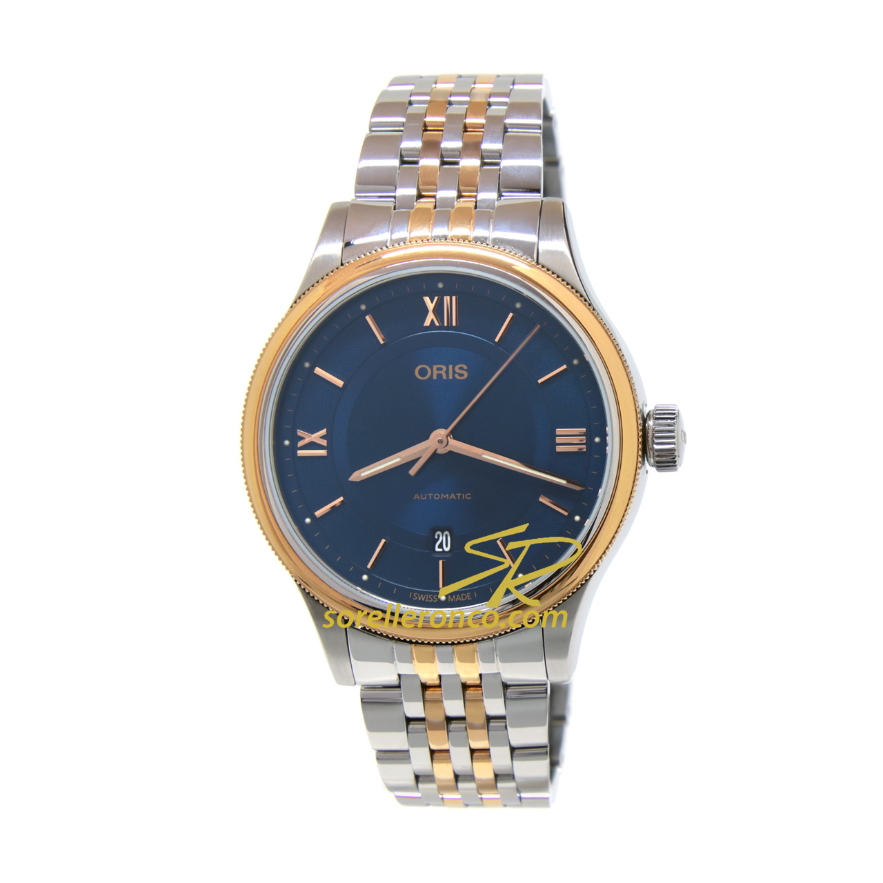 Classic Date Automatico Blu Bicolore