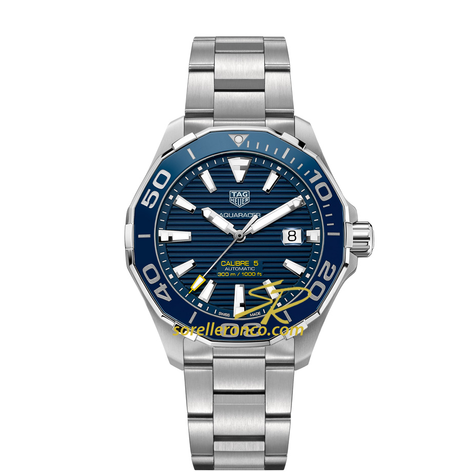 Aquaracer Calibro 5 300M Ghiera Ceramica Blu