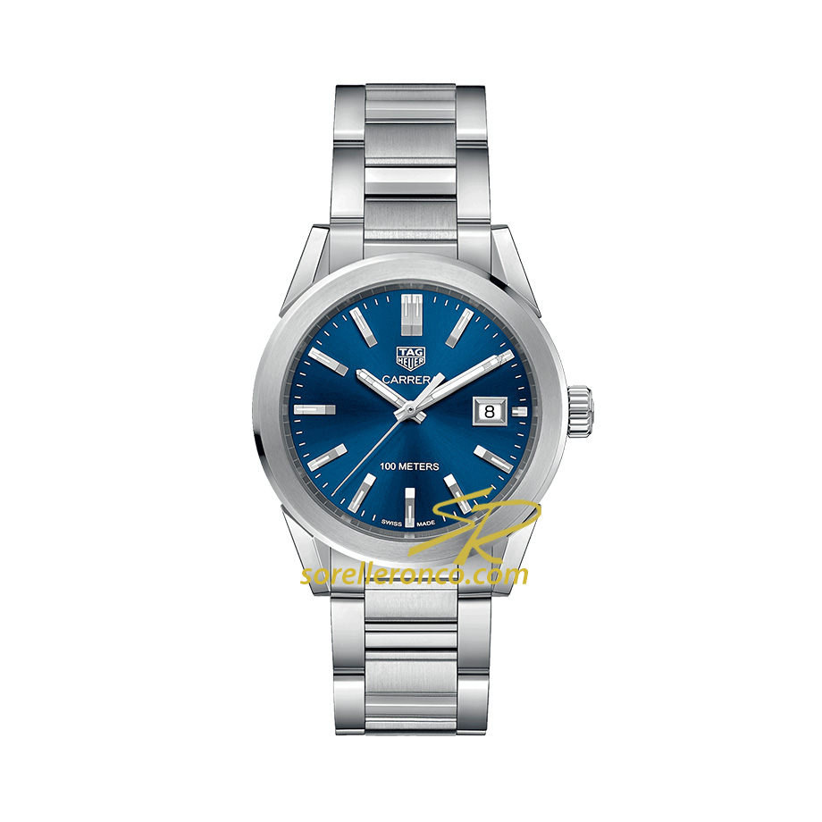 Carrera Lady Quarzo Blu Bracciale Acciaio 36mm