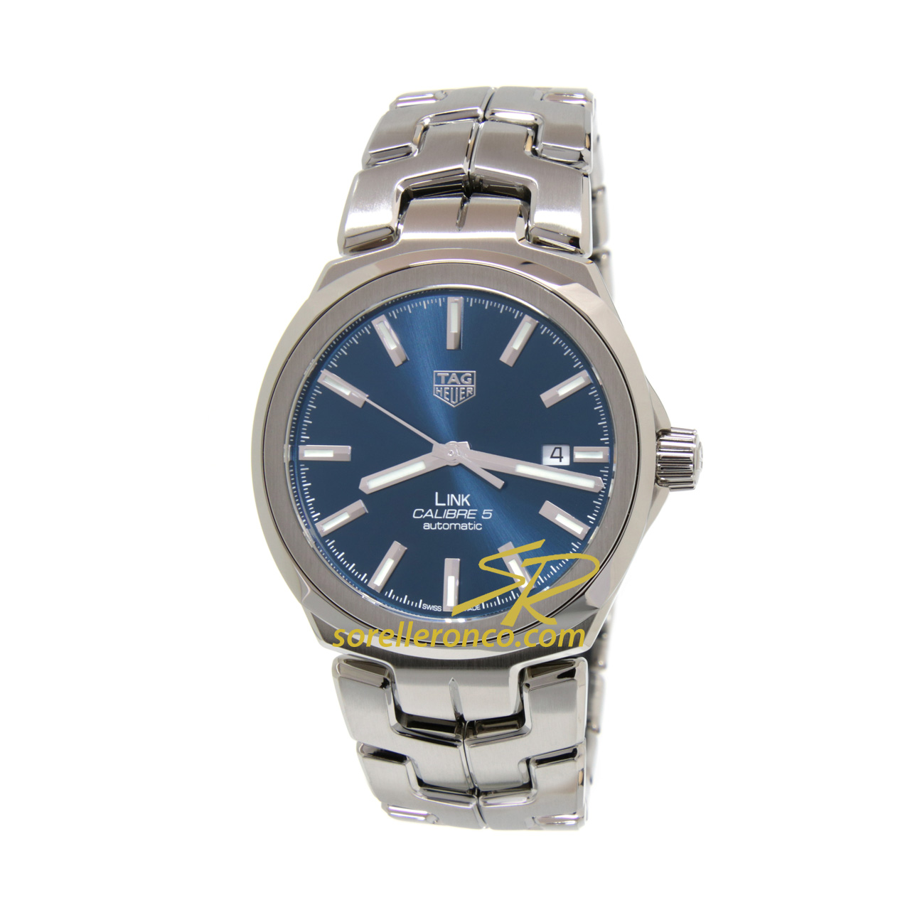 Link Calibro 5 Acciaio 41mm Blu