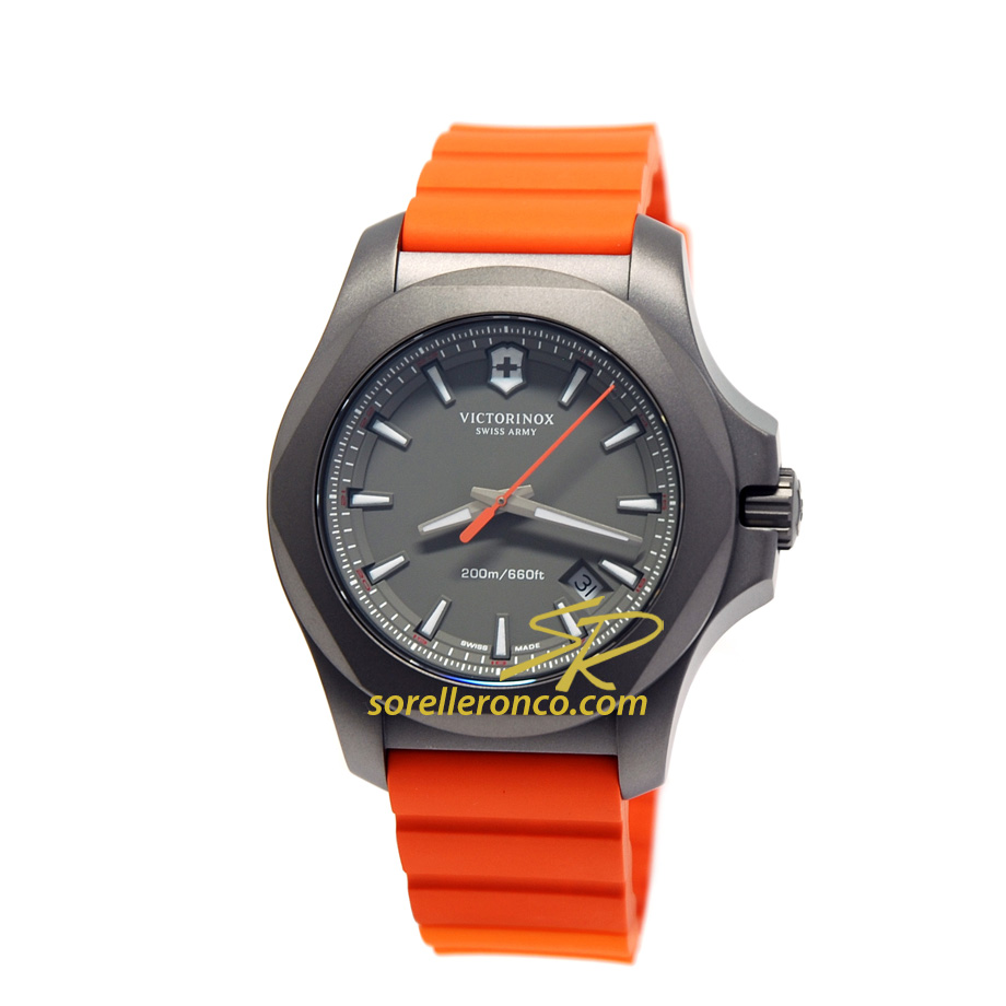 I.N.O.X. Titanio Cinturino Gomma Arancione 43mm