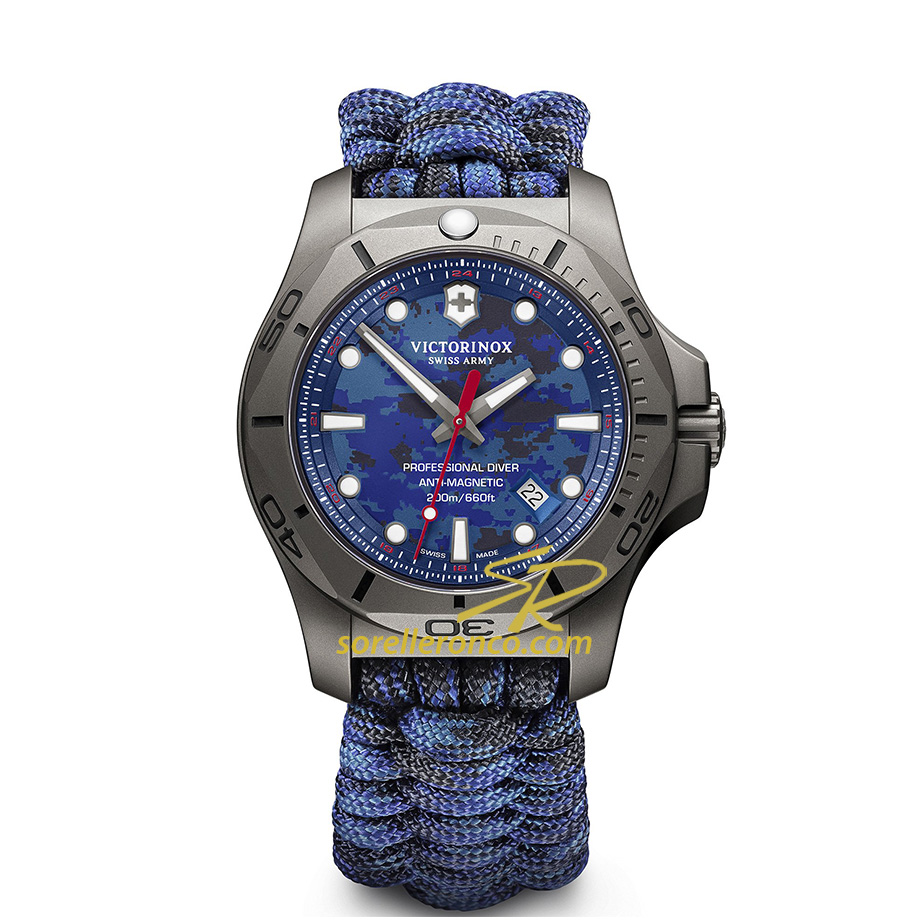 I.N.O.X. Professional Diver Paracord Blu 45mm