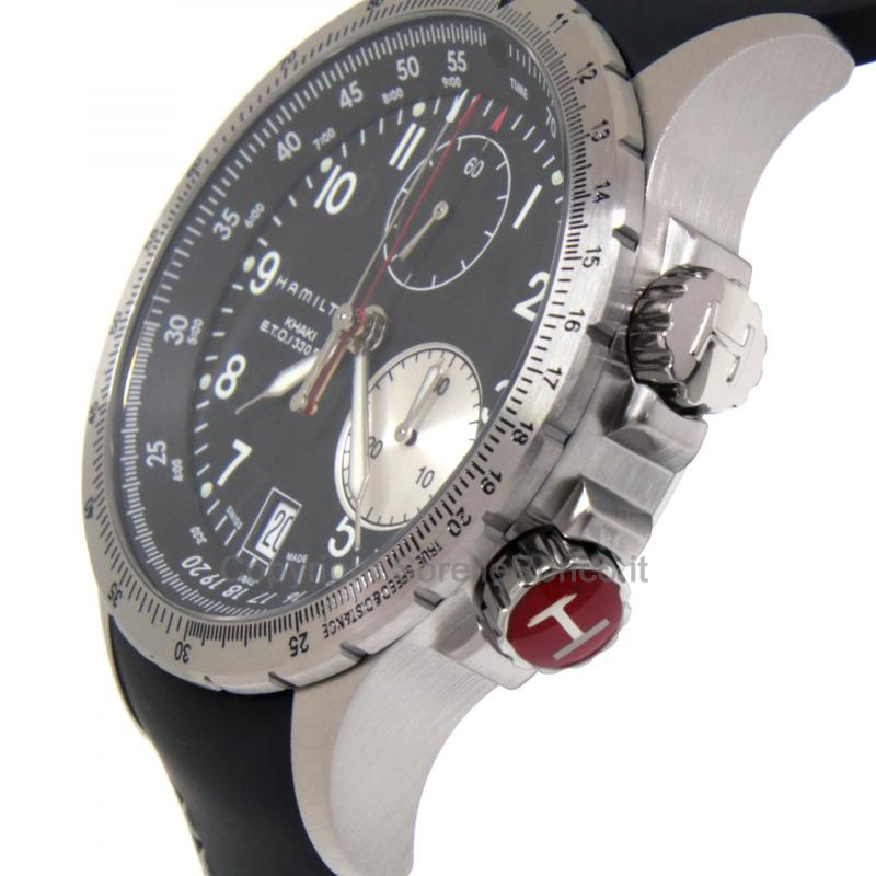 HAMILTON KHAKI AVIATION ETO CHRONO NERO 42MM
