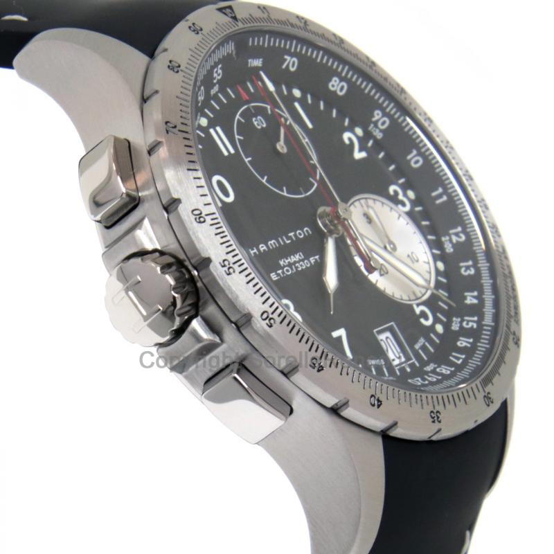 HAMILTON KHAKI AVIATION ETO CHRONO NERO 42MM