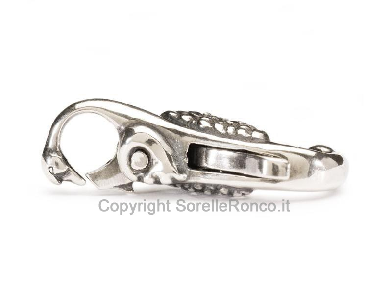 CHIUSURA TROLLBEADS IN ARGENTO A CIGNO