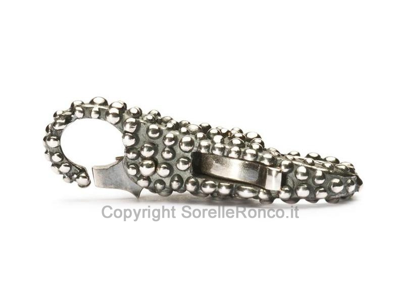 CHIUSURA TROLLBEADS CON BOCCIOLI ARGENTO