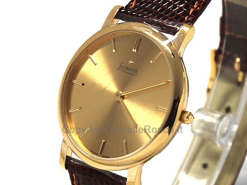 LEVRETTE OROLOGIO QUADRANTE DORATO