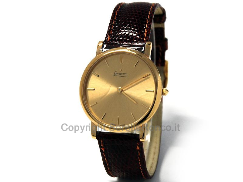 LEVRETTE OROLOGIO QUADRANTE DORATO