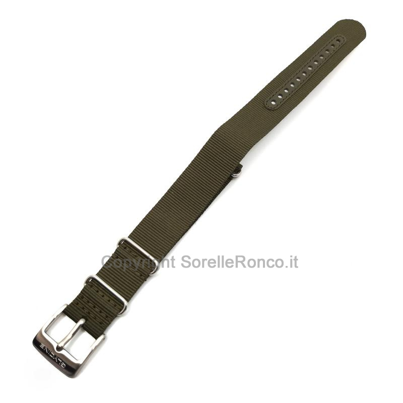CINTURINO GLYCINE NYLON VERDE OLIVA 22MM