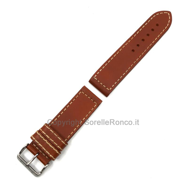 CINTURINO GLYCINE PELLE MARRONE CHIARO LISCIA 24MM
