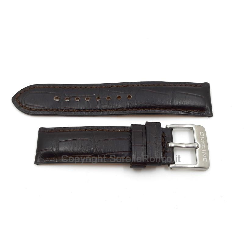 CINTURINO GLYCINE PELLE MARRONE 22MM