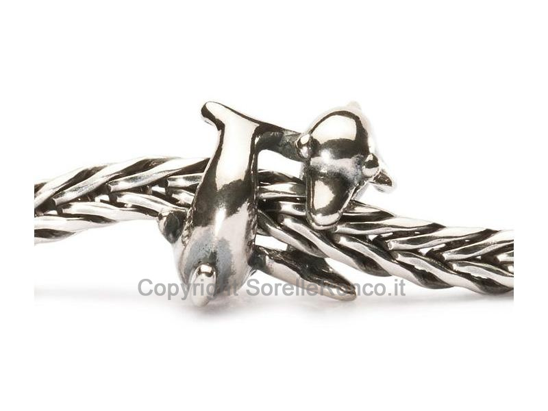 BEADS DELFINI GIOCOSI TROLLBEADS ARGENTO