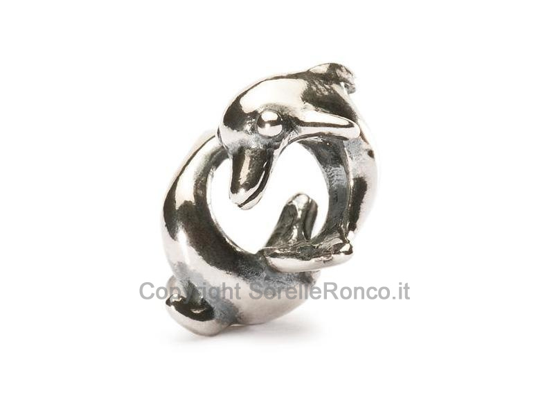 BEADS DELFINI GIOCOSI TROLLBEADS ARGENTO
