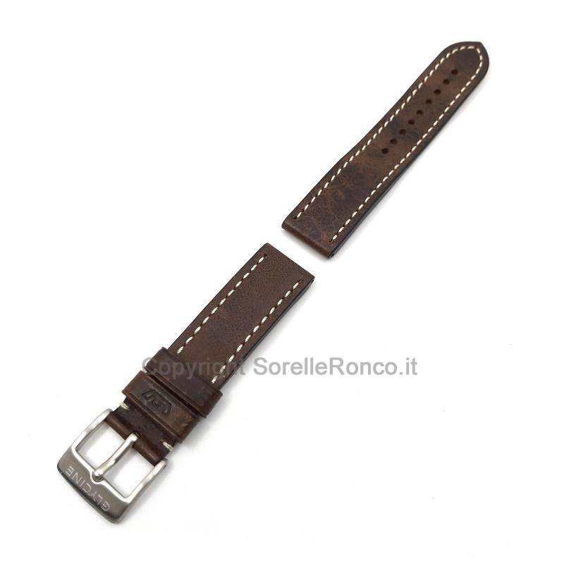 CINTURINO GLYCINE PELLE MARRONE SCURO 22MM