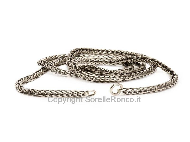 COLLANA TROLLBEADS IN ARGENTO BRUNITO