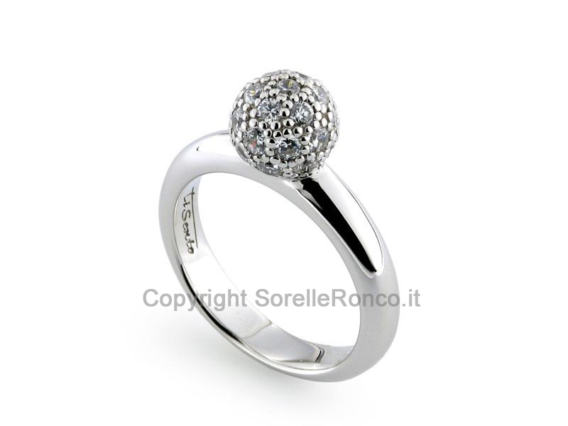 ANELLO IN ARGENTO CON ZIRCONI