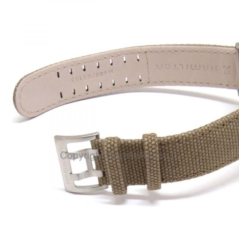 HAMILTON KHAKI FIELD MARRONE 42MM CANVAS